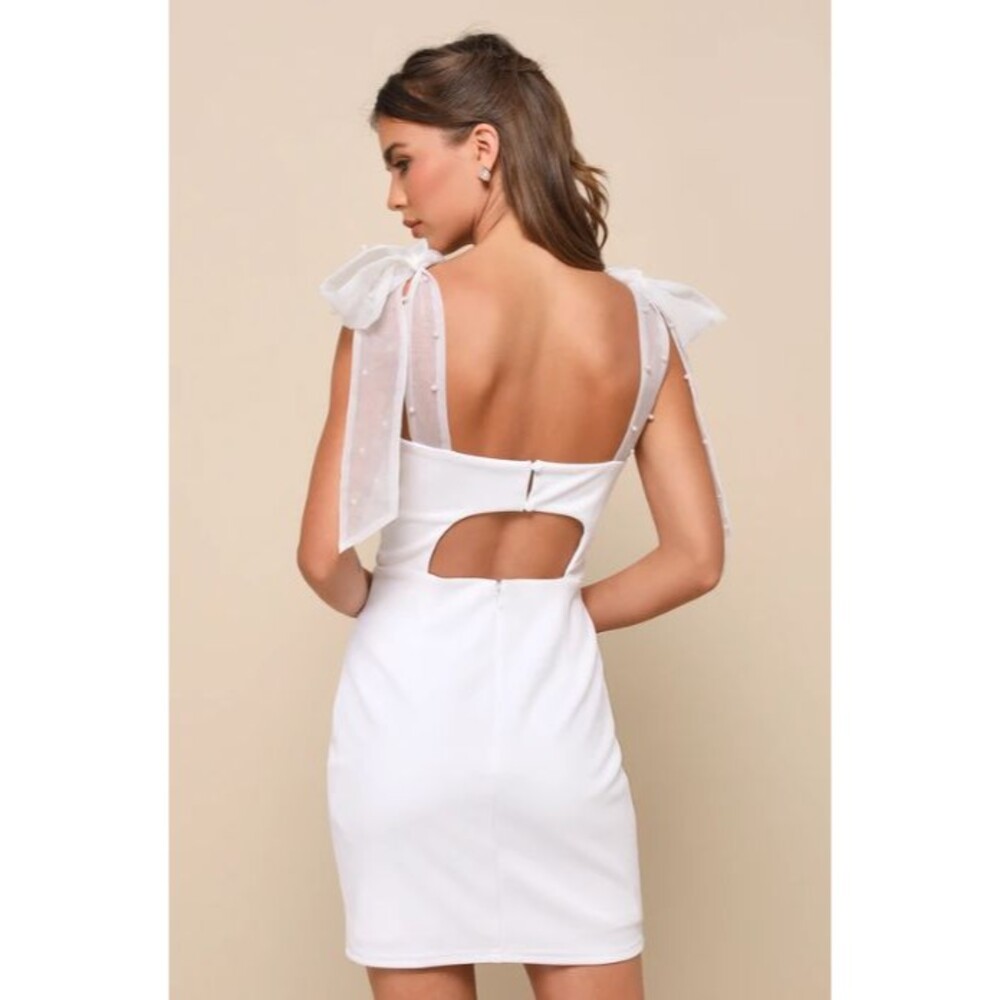 Lulu's White Mini Dress - Picture 2 of 7